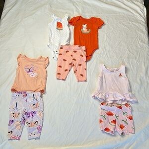 Carter’s bundle of size 3 months three baby girl outfits. All in GREAT CONDITION